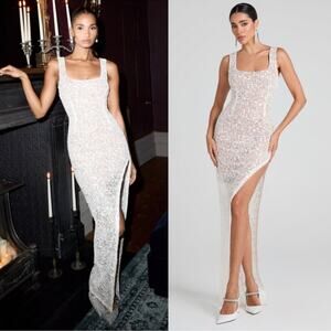 Nadine Merabi Louisa White Dress UK12/US8